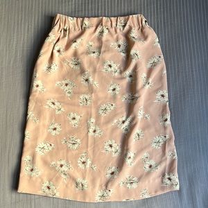 Pink Floral Skirt